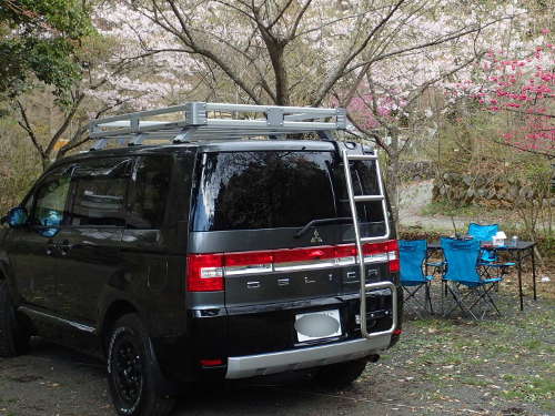 Delica D5 デリカ 純正ヘビーデューティキャリア リヤラダー